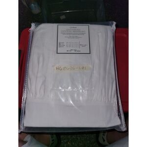 L.L. Bean Vintage White Gathered Cotton Bedskirt